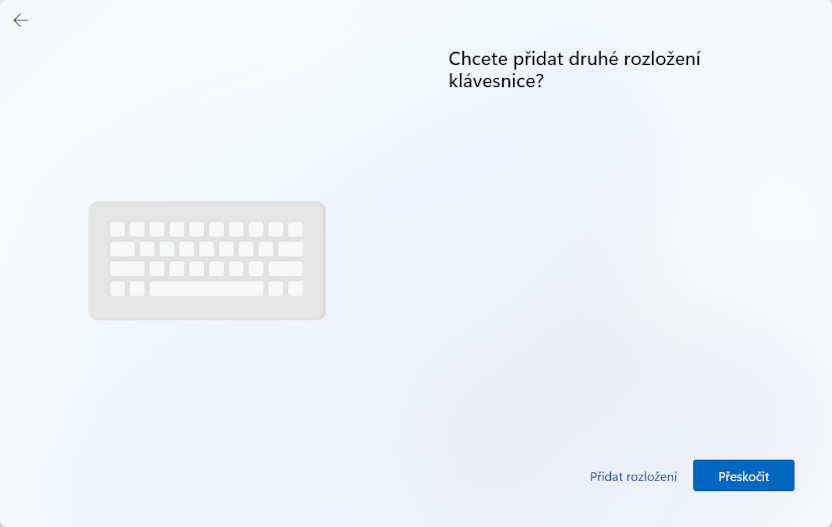 Chcete přiedat druhé rozložení klávesnice?