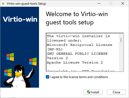 Virtio-win-guest-tools Setup